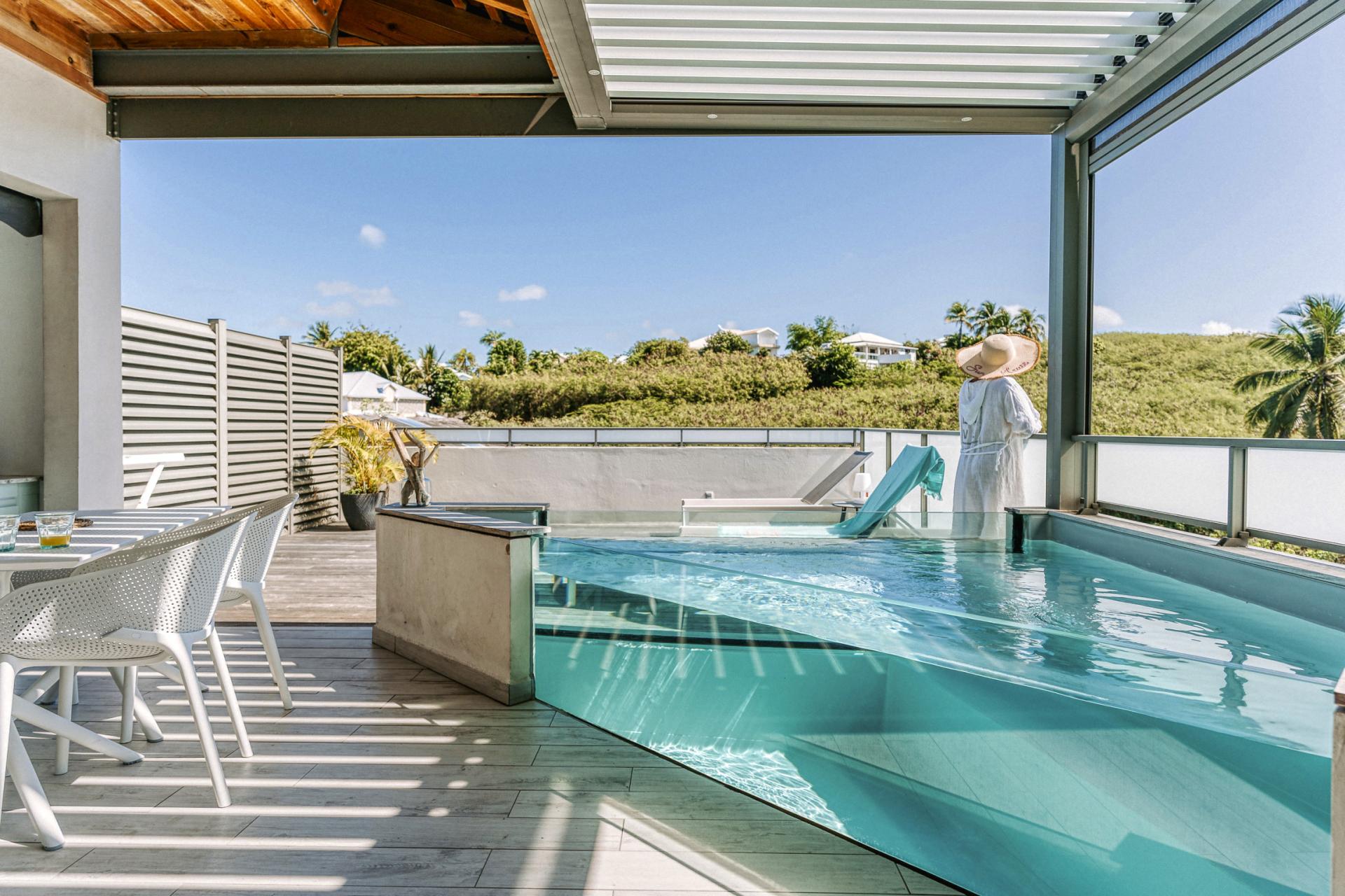 1.Habitation I'SEO_A louer avec piscine privée à Ste Anne Guadeloupe_ Malanga